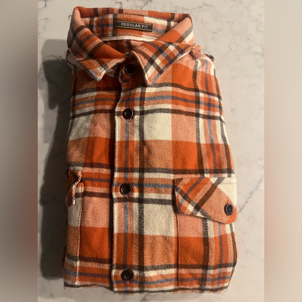 New QuickSilver Fit Flannel Shirt Waterman Collection Men’s Long Sleeve Small